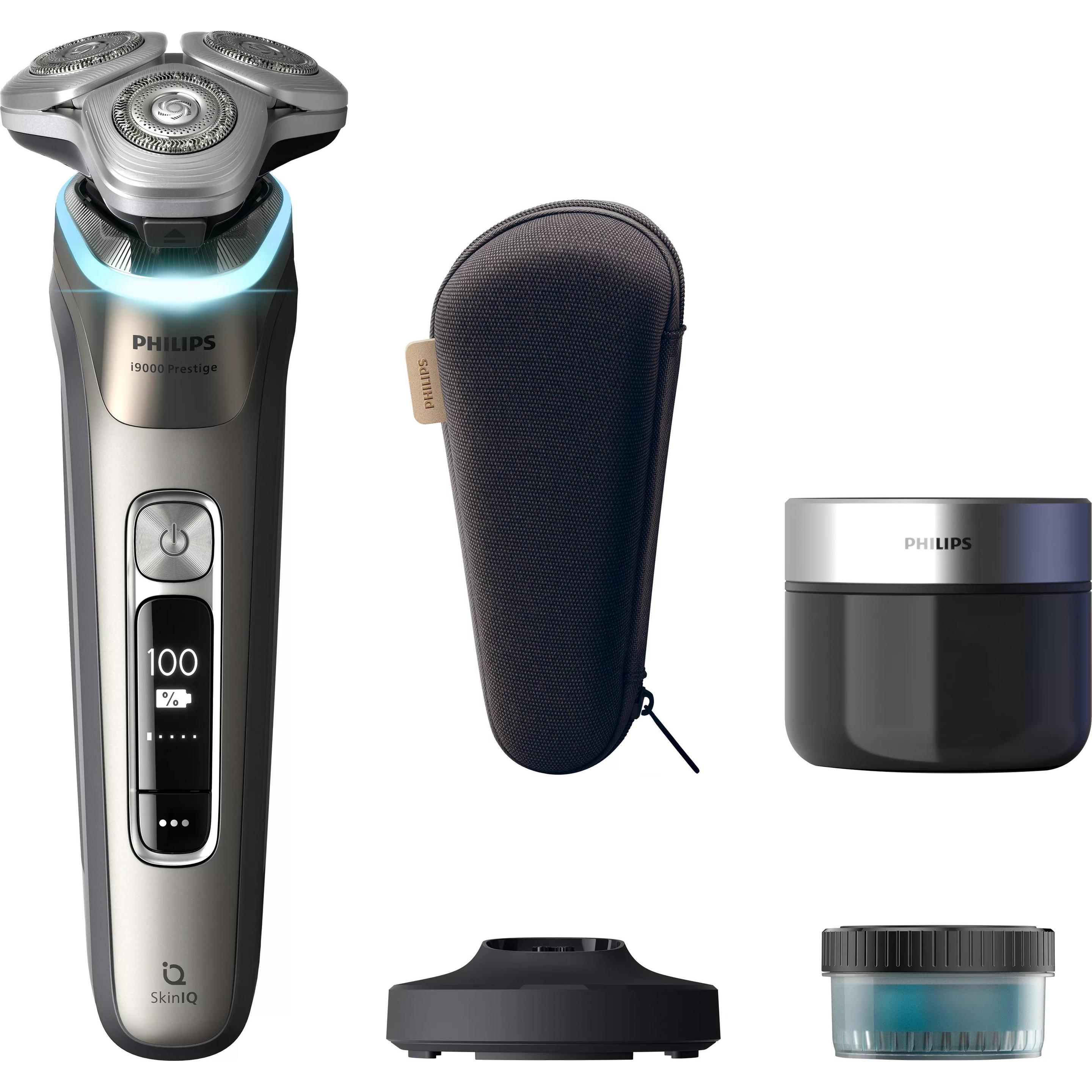 Philips Series i9000 Prestige XP9208/30, Elektrorasierer mit Triple Action Lift & Cut, 360° Scherkopf, Power Adapt und Pressure Guard Sensoren, schwarz