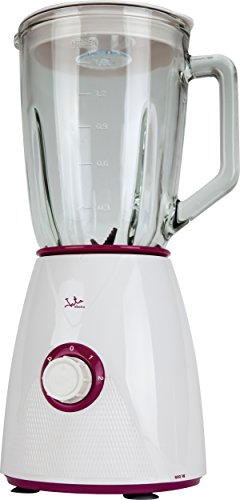 Jata BT263 Standmixer, 600W, 1,5 l Mixbehälter, 2 Geschwindigkeiten, Puls-Stufe, gezahnte Klinge aus Edelstahl, weiß