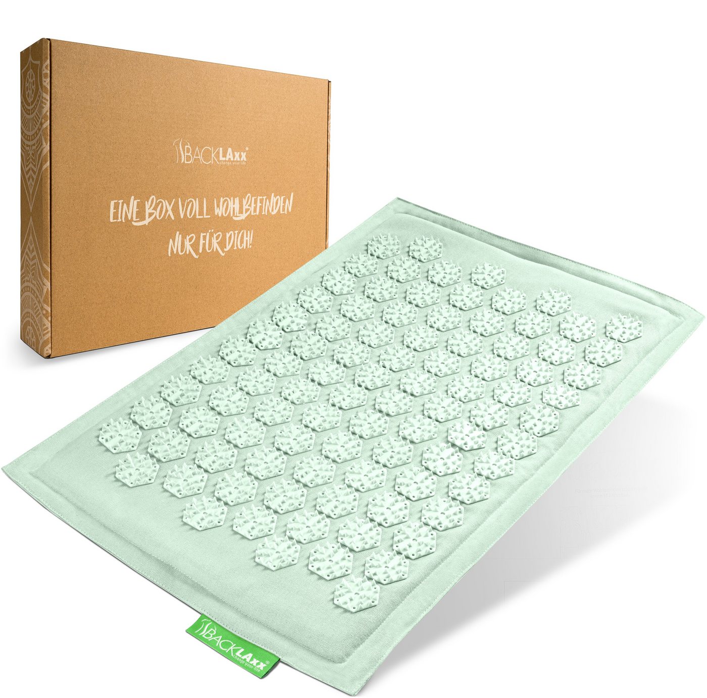 BACKLAxx® Akupressurmatte Fußmatte, Akupressur Fußmatte 54 x 34 x 2 cm, Insgesamt 2.116 Spitzen