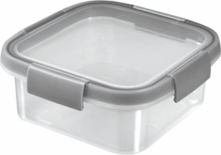 Curver Smart Fresh ECO Frischhaltebox 0,9l, aus 100% recyceltem Polypropylen, transparent, mit auslaufsicherem Clip-Deckel