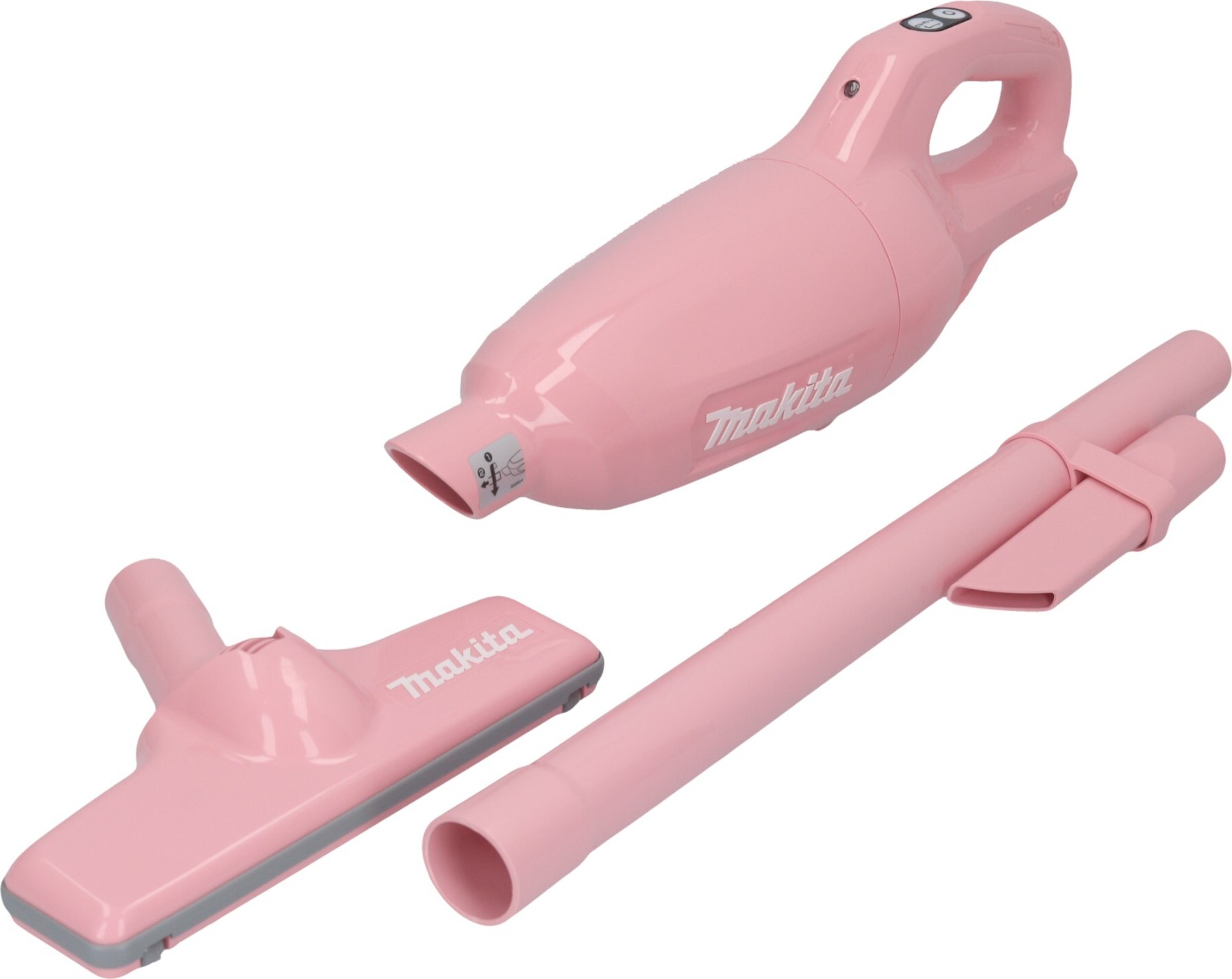 Makita CL 108 FDZP Akku Staubsauger 12 V max. 0,6 L pink Solo - LED Beleuchtung, lange Laufzeit