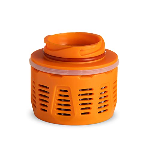 GRAYL - GeoPress Replacement Kartusche Wasserfilterflasche Ersatzfilter, Orange - kompatibel mit One-Way-Valve