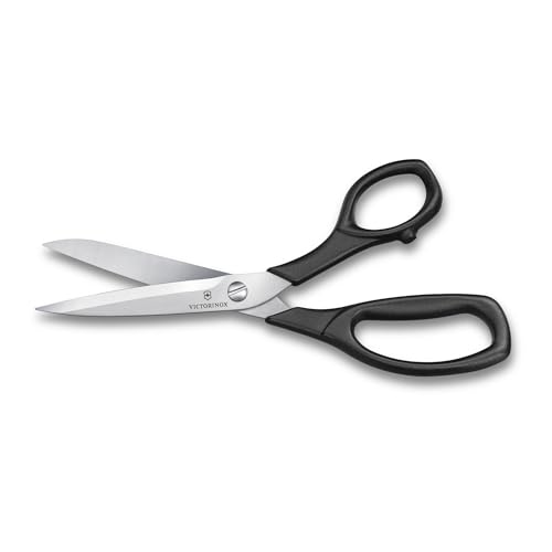 Victorinox Mehrzweck-Haushaltsschere, Universalschere, Länge: 23 cm, Extra Scharf, Rostfreie Stahlklingen, Schwarz