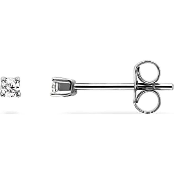 FAVS Ohrstecker 88385357, Silber 925 mit weißem Zirkonia, rhodiniert und poliert – Bild 3