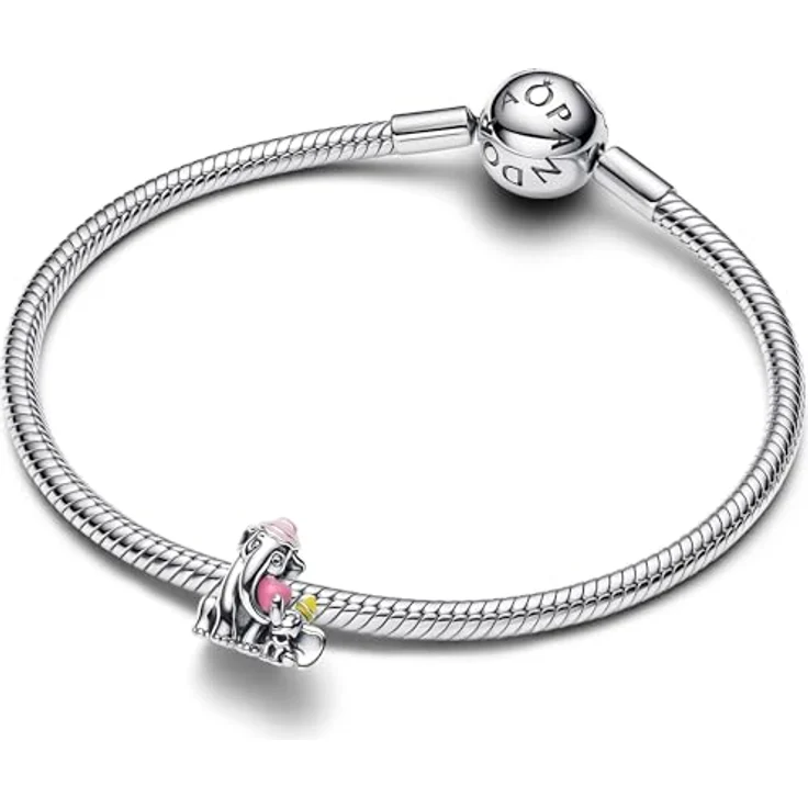PANDORA Moments Disney Dumbo & Mama-Charm, Sterling Silber mit gravierter Botschaft „You are so precious to me“, kompatibel mit Moments Armbändern, 793751C01 – Bild 2