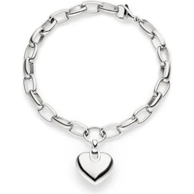 s.Oliver Bracelet - Elegantes Damen-Armband aus poliertem Edelstahl, silber - Verstellbare Gliederkette bis 20 cm, wasserfest & hautfreundlich