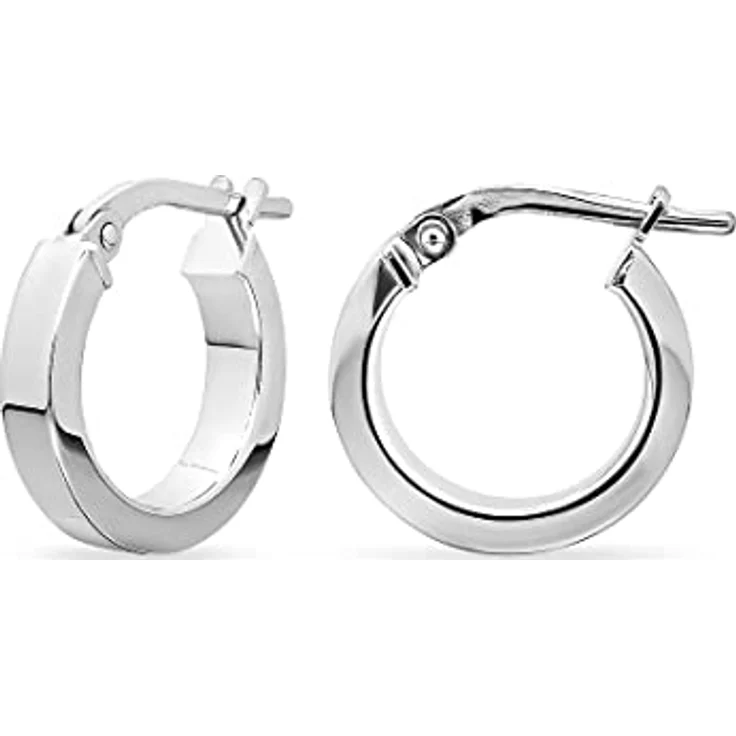 FAVS Creolen 88433131, elegante Mini-Creolen aus 925 Silber mit Rhodinierung, 10 mm Durchmesser – Bild 2