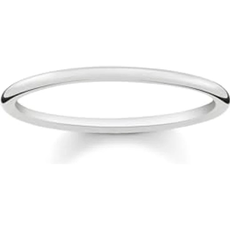 THOMAS SABO Ring aus recyceltem 925 Sterling Silber, Größe 56, trendbewusstes Design, Damenring TR2123-001-12-56