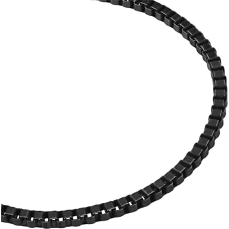 True Rebels Kastenarmband Herren, Edelstahl schwarz, kratzfest und wasserdicht, Karabinerverschluss, in verschiedenen Längen erhältlich – Bild 2