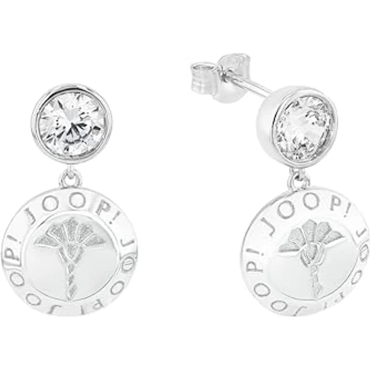 JOOP! Ohrringe 925 Sterling Silber, rhodiniert mit Zirkoniastein, Damen Ohrschmuck in Geschenkbox – Bild 1