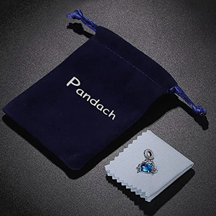 Pandach Damen Charm Anhänger, 925 Sterling Silber mit Zirkonia-Steinen, kompatibel mit europäischen Armbändern und Halsketten – Bild 3