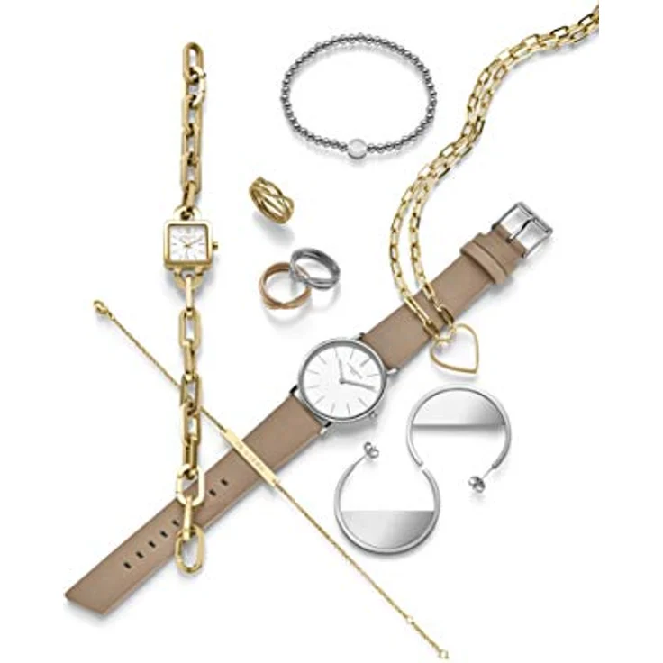 LIEBESKIND Berlin Damen-Collier Edelstahl, silber, Herzanhänger, 32-45 cm mit Federringverschluss – Bild 4