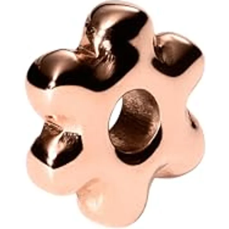 Purelei LEI Bubble Flower Charm, wasserfester Charm Anhänger aus 14K rosévergoldetem Edelstahl, für LEI Armband, inspirierter Schmuck in Roségold – Bild 1