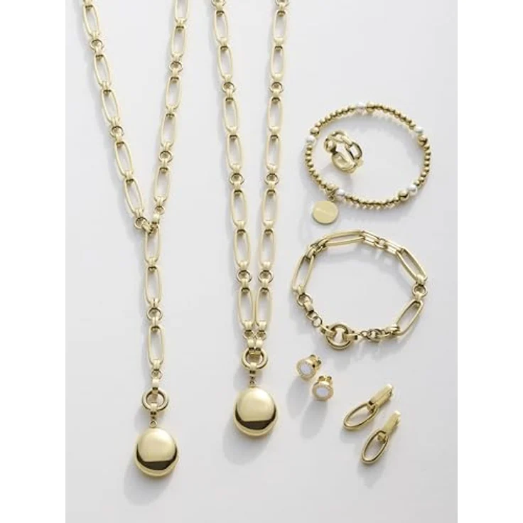JEWELS BY LEONARDO Ohrstecker Mauritia, goldfarbene Ionenplattierung mit Perlmutt-Details, Edelstahl – Bild 4