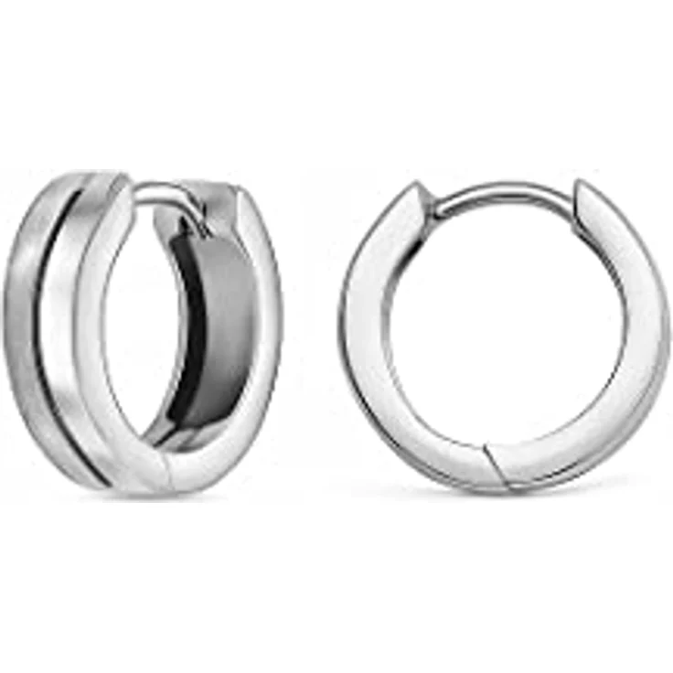 FAVS Damen-Creolen 925er Silber, klassischer Ohrschmuck in Silber, One Size, 88362802 – Bild 2
