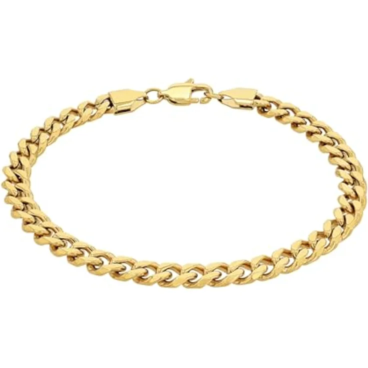 Amor Unisex Armband Edelstahl, 19 cm, Gold, mit Karabiner, in Schmuck Geschenk Box, 2037318