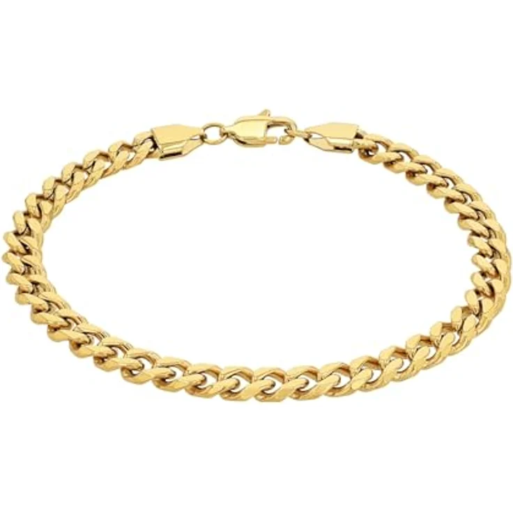 Amor Unisex Armband Edelstahl, 19 cm, Gold, mit Karabiner, in Schmuck Geschenk Box, 2037318 – Bild 1