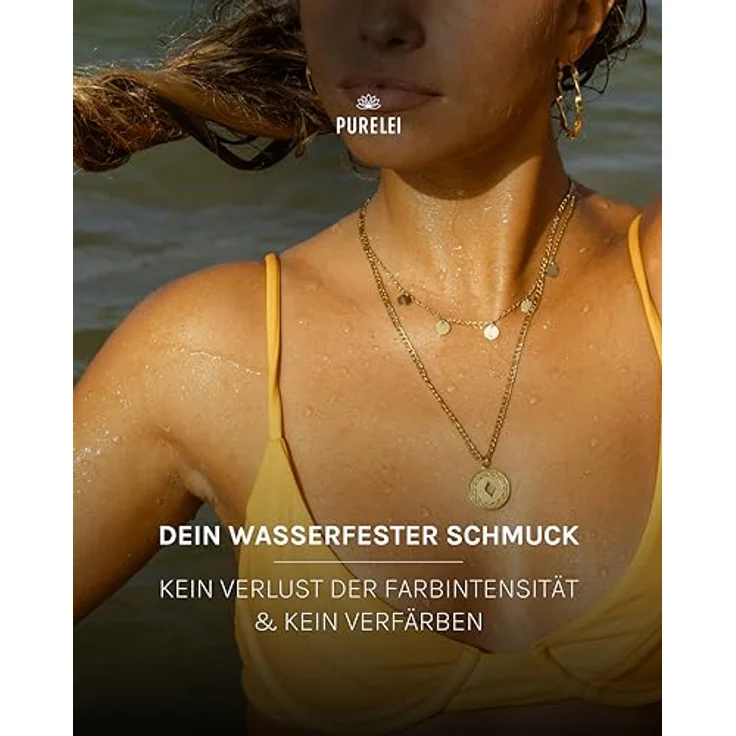 Purelei Lolani Kette Damen, Wasserfeste Edelstahl-Halskette mit verstellbarer Länge von 45-50 cm, Silber – Bild 5