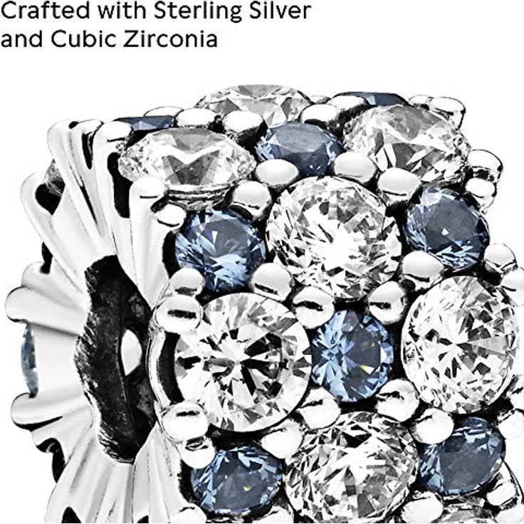 PANDORA Bead Charm 925 Sterlingsilber 798487C02, mit klaren Cubic Zirkonia, Silber – Bild 3