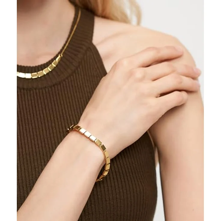 Liebeskind Berlin Damen Armband LJ-1690-B-21, aus Edelstahl in IP Gold, 21 cm mit Karabinerverschluss – Bild 2