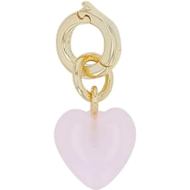 Amor Charm 925 Sterling Silber Herz-Anhänger mit Glas, 1,8 cm, Weiß, in Schmuck Geschenk Box, 2038479 – Bild 5
