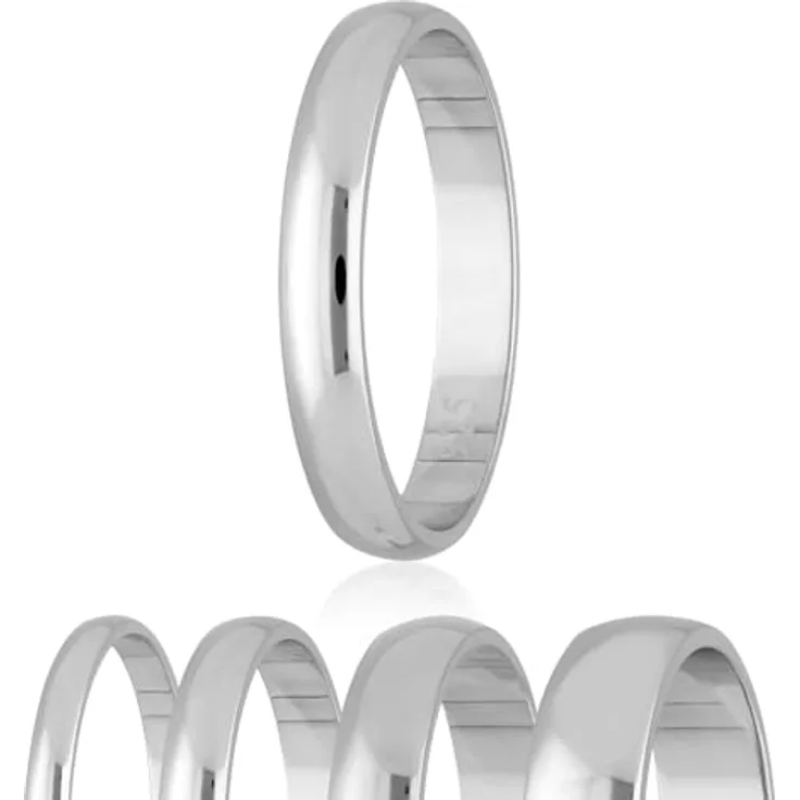 Treuheld® 925 Silber Ring, Größe 60 (20), Breite 5mm, glänzend, Damen & Herren, Ehering, Hochzeitsring, Vorsteckring, Verlobung, Geburtstag