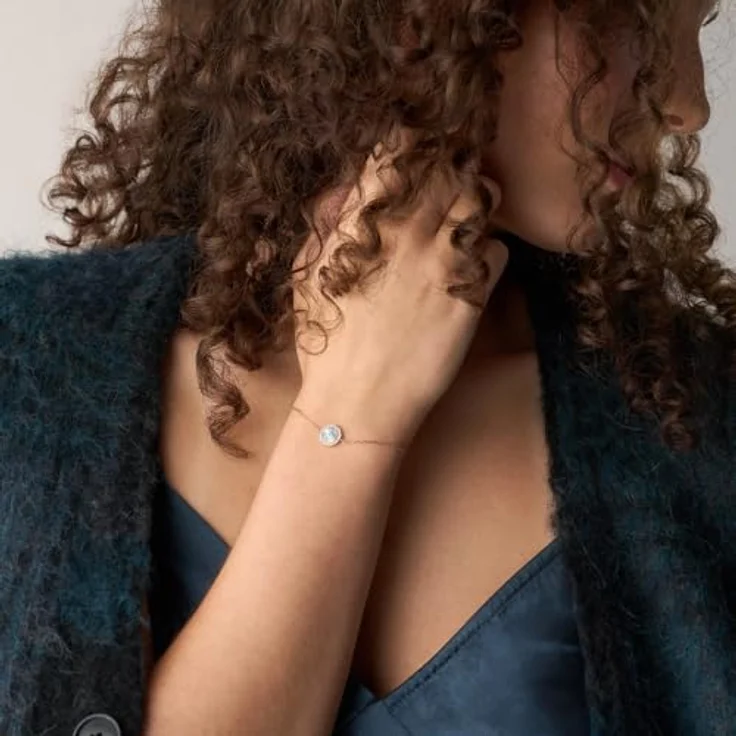 Fossil Merrit Damen Armband, roségoldfarbenes Edelstahlarmband mit sicherem Schiebeverschluss, 21,6 cm Länge – Bild 2