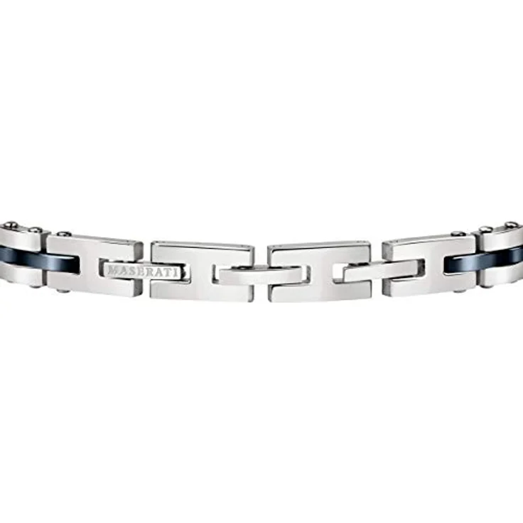 Maserati Herrenarmband JM220ASR08, Jewels Kollektion aus Edelstahl und Keramik, 20,9 cm, Clipverschluss, Originalverpackung mit 2 Jahren Garantie – Bild 3