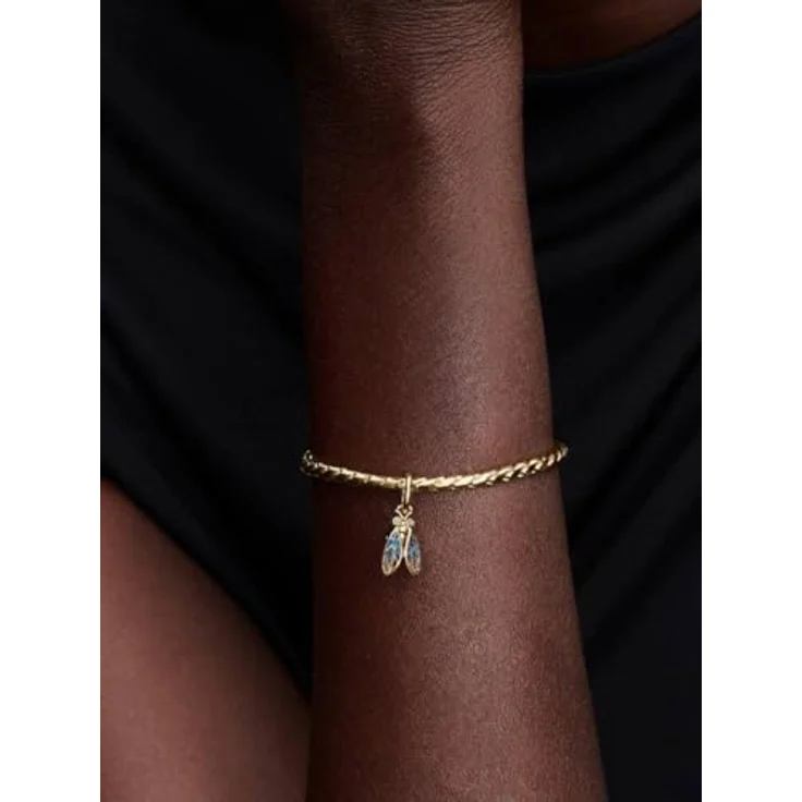 PANDORA Charm-Anhänger Zikade, goldfarben mit Zirkonia, Tiermotiv – Bild 5