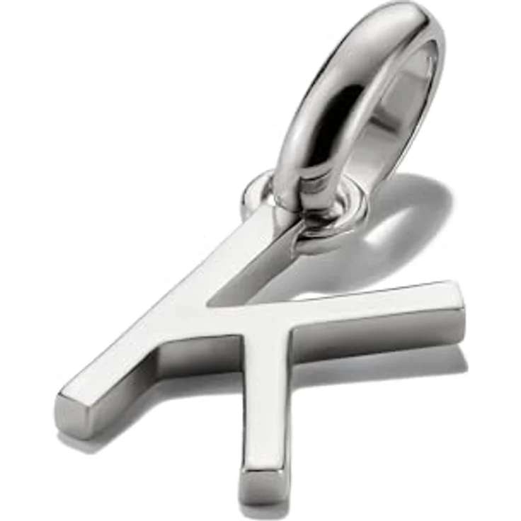 Thomas Sabo Charm Club Connect Charm-Anhänger Buchstabe K, aus recyceltem 925 Silber mit flexibler Öse für Armbänder und Ketten – Bild 2