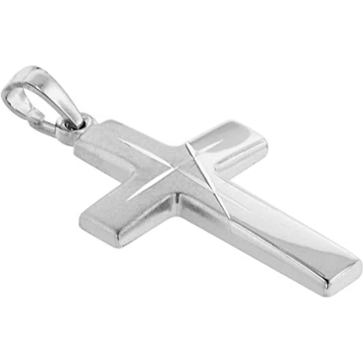 trendor Herren Silber-Kreuz-Halskette 925 mit Anhänger 27x16 mm, modisches Geschenk in Geschenk-Box, 50 cm lang – Bild 2