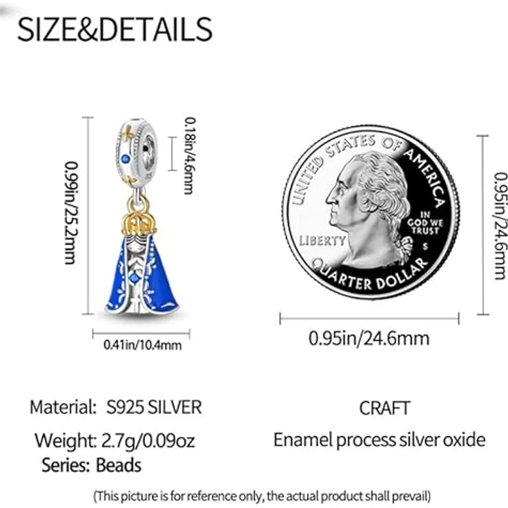 Pandach Damen Charm Anhänger, 925 Sterling Silber mit Zirkonia-Steinen, kompatibel mit europäischen Armbändern und Halsketten – Bild 4