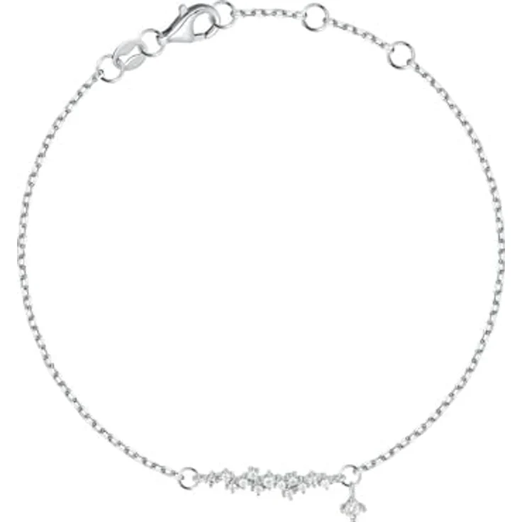 FAVS Damen-Armband 925er Silber mit 14 Zirkonia, One Size – Bild 1