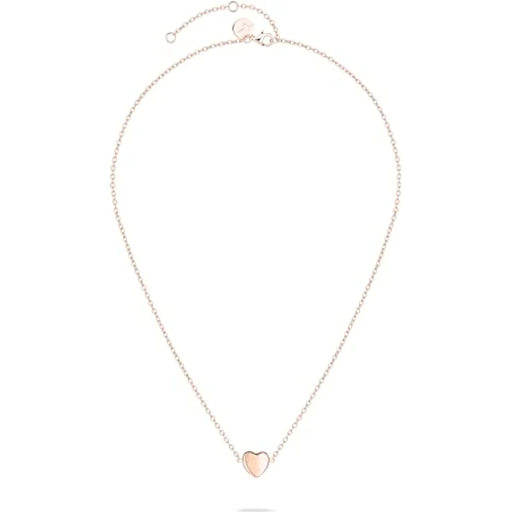 Tamaris TJ-0623-N-45, Damen-Halskette aus Edelstahl IP Roségold mit filigranem Herzanhänger, 45 cm – Bild 2