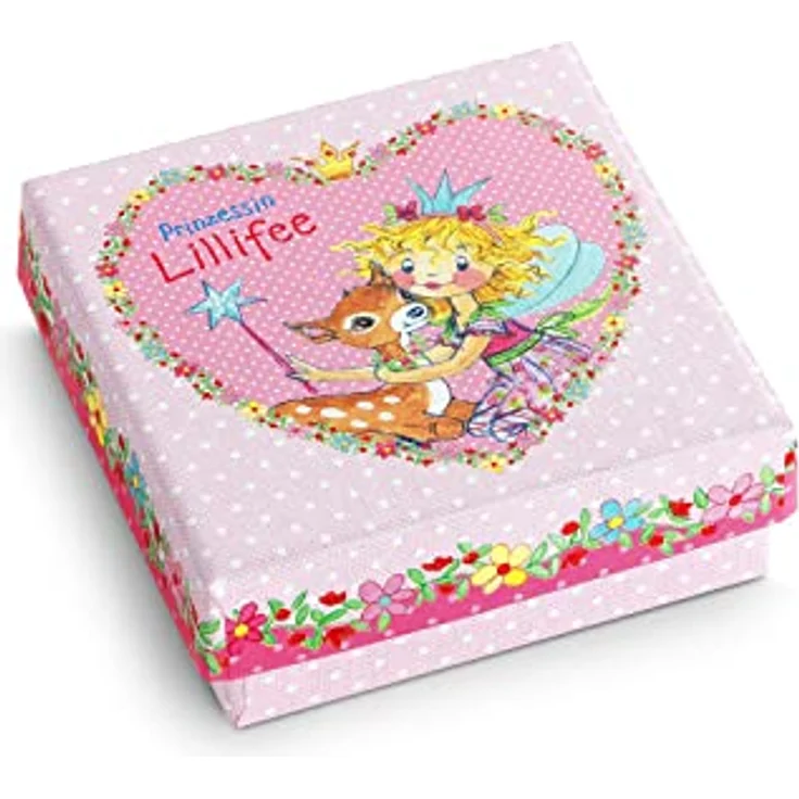 Prinzessin Lillifee Silberkette Herz mit glitzerndem Kristallstein, kindgerechtes Design für kleine Prinzessinnen – Bild 4