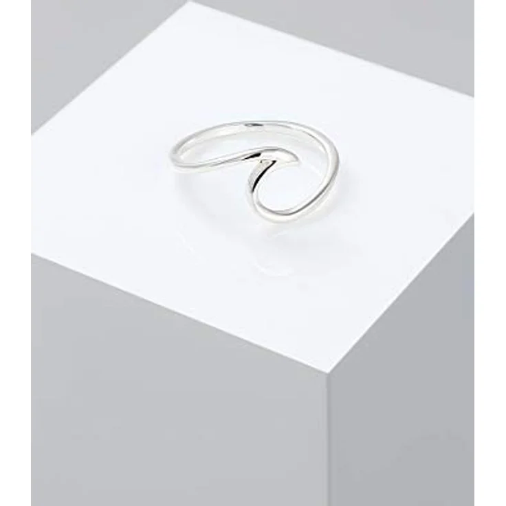 Elli Ring Damen Welle Strand Maritim, 925 Sterling Silber, handgefertigt und anlaufgeschützt – Bild 5