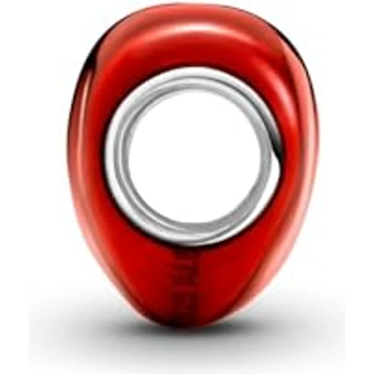 PANDORA Moments Rotes Metallic-Herz Charm aus Sterling Silber, handveredelt mit transparenter roter Emaille, kompatibel mit Moments Armbändern, 793337C02 – Bild 4