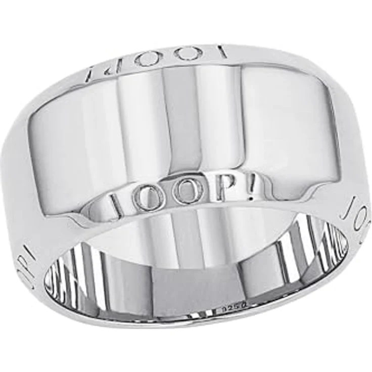JOOP! Ring 925 Sterling Silber Damenring, 10 mm breit, individuell gravierbar, mit Geschenkbox, 2038051 – Bild 2
