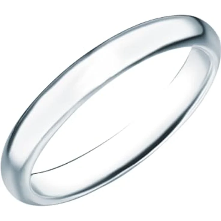 Rafaela Donata Damen Ring 925/- Sterling Silber, rhodiniert, schmaler Bandring, vielseitig kombinierbar – Bild 1