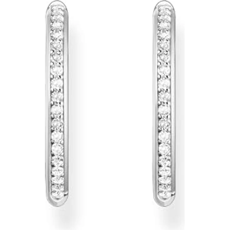 Thomas Sabo Creolen CR673-051-14, Sterlingsilber mit 40 Zirkonia, Durchmesser 20,7mm, silber – Bild 2