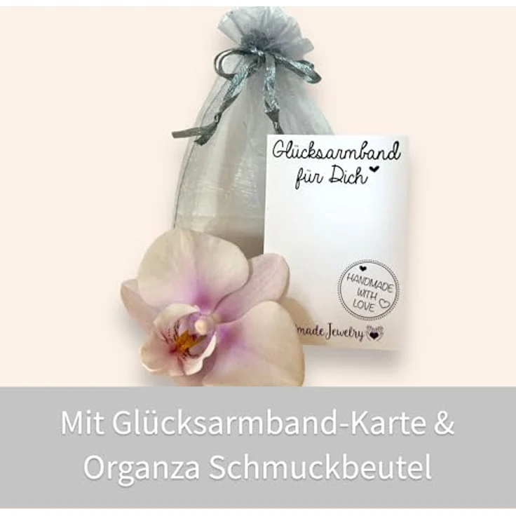Selfmade Jewelry Pfotenarmband Damen, Silberfarbenes Größenverstellbares Makramee-Armkettchen mit Handgemachter Tatze, Inkl. Geschenk-Verpackung – Bild 4