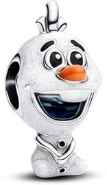 PANDORA Disney Eiskönigin Olaf Charm, Sterling Silber mit Emaille-Details