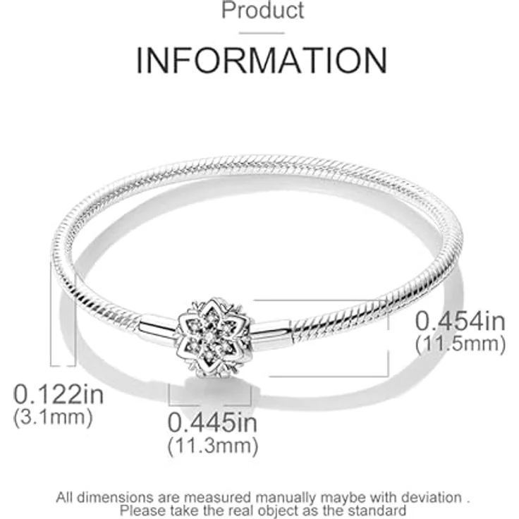 TINSLO Damen Armband 925 Sterling Silber, Schlangen Gliederarmband mit Herzverschluss, perfektes Geschenk für Frauen, Freundin, Mama, Valentinstag, Geburtstag – Bild 4