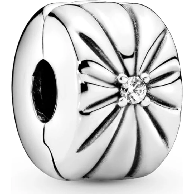Pandora Charm Moments Funkelnder Sonnenstrahl Clip 798614C01, Charm-Anhänger mit funkelndem Design – Bild 2