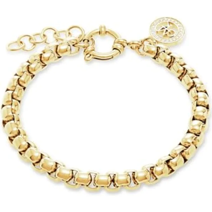Guido Maria Kretschmer Armband 88993993, längenverstellbar aus vergoldetem Edelstahl mit klassischem Venezianer-Kettenstil