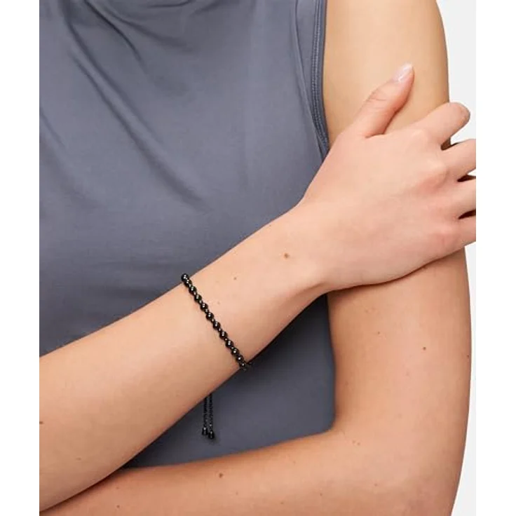Tamaris Armband TJ-0595-B-27, Damen-Armband aus Edelstahl IP Schwarz mit Zugbandverschluss, 27 cm – Bild 2