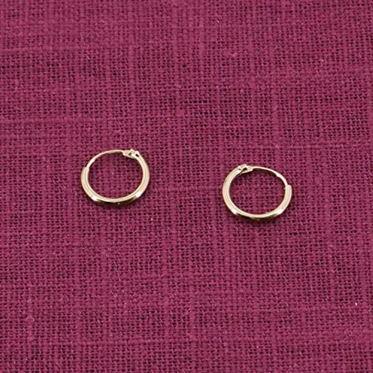 trendor Damen-Ohrringe Gold 333 / 8K Creolen, 1,3 mm Breite, Ø 11 mm, eleganter Schmuck aus Echtgold, klassisches Design, Geschenkidee in Schmuck-Box – Bild 2