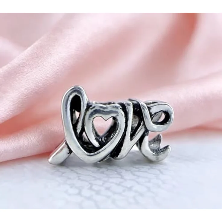 WEIMU Herz Charms 925 Sterling Silber Charm für Armband & Halskette, hypoallergen, geeignet für Pandora und ähnliche Beads, 2 cm lang – Bild 5