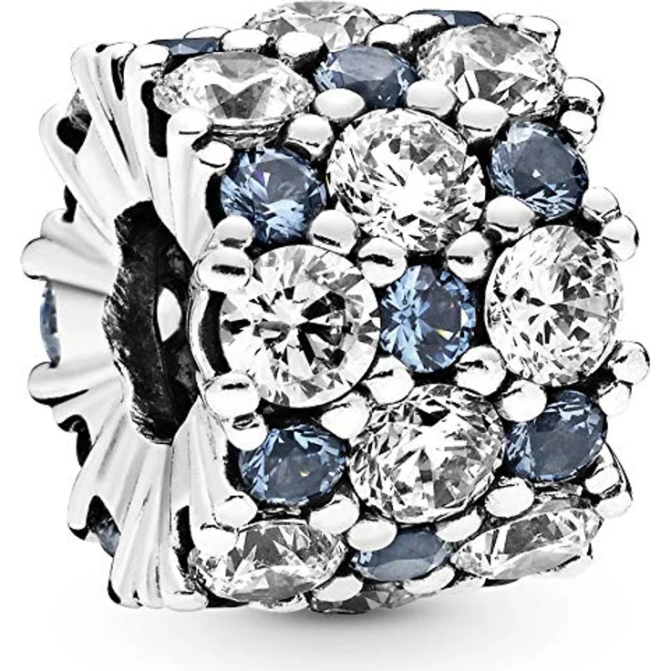PANDORA Bead Charm 925 Sterlingsilber 798487C02, mit klaren Cubic Zirkonia, Silber – Bild 1