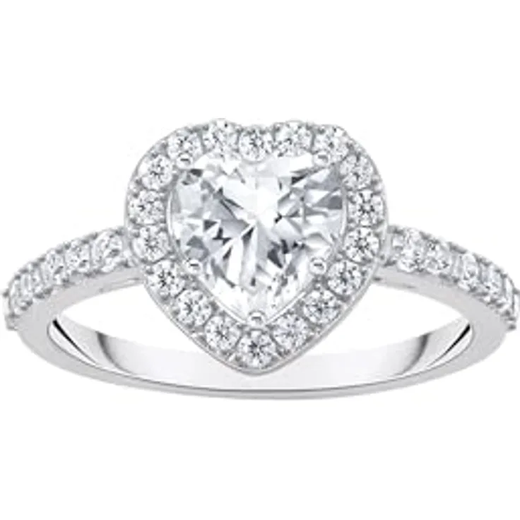 Thomas Sabo Damenring TR2477-051-14-52, eleganter Ring für Damen aus hochwertigem Material